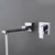 BAKALA Wash Basin Bathroom Faucet Hot And Cold Water Wall Mount Mixer Sink Tap Swivel Spout