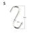 5/10Pcs S-Shape Hook Stainless Steel Clothes Bags Towels Plants Hanging Rack Multi-function Kitchen Bedroom Railing Hanger Hook