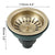 KEMAIDI Kitchen Sink Drain Strainer Stainless Steel Pop Up Sink Stopper Anti-Clogging Sink Food Catcher Basket Odor Filter Sink
