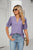 Womens Summer Tops V Neck Ruffle Sleeve Blouses Short Sleeve Casual Tops T-Shirts For Women