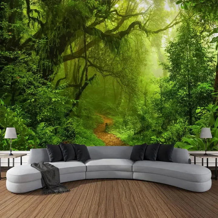 Beautiful Natural Forest Printed Large Wall Tapestry Hanging Bohemian Wall Tapestries Mandala Wall Art Decor