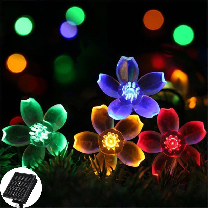 Water droplets Solar String Lights led Waterproof Outdoor Decoration garland