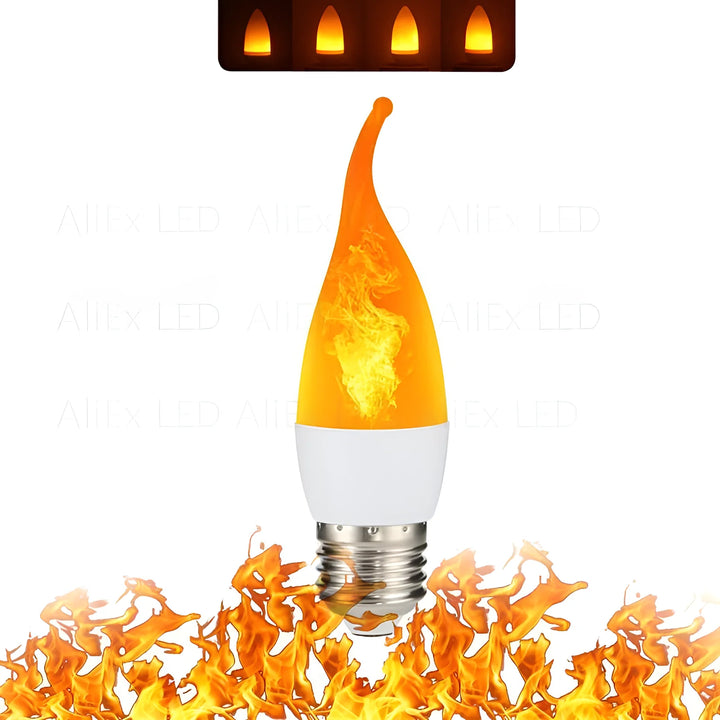 USB E14 E27 B22 Led Simulated Flame Bulbs 9W AC85-265V Luces Home Electronic Accessories Lamp Flame light Effect Bulbs Lampada