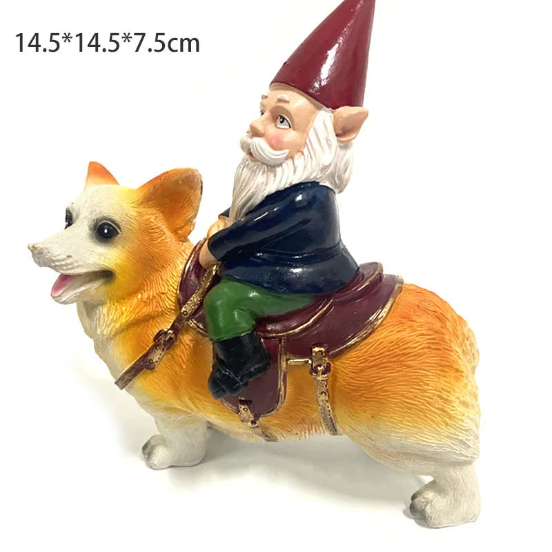 1 piece of Christmas decoration, home garden decoration, dwarf figurine, resin crafts, white bearded old man, Christmas gift