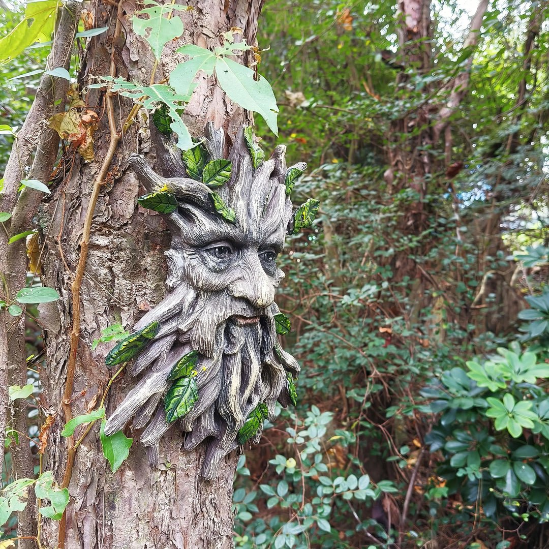 1 Piece Resin Tree Spirit, Tree Demon Tree Monster, Halloween, Christmas Courtyard Garden Pendant, Country Style ResinHandicraft