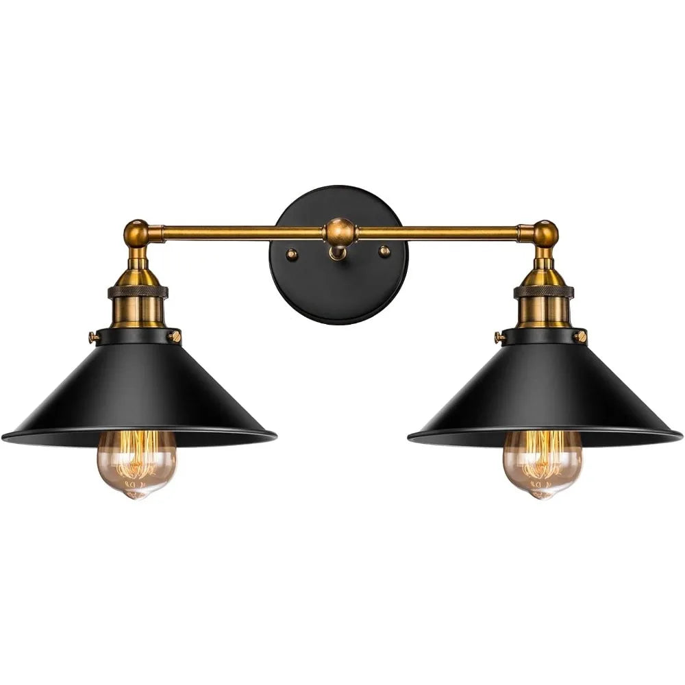 JOYINLED Industrial Chandelier Vintage Retro Black Pendant Light Shade Loft Iron Umbrella Kitchen Bar Hanging Ceiling Light