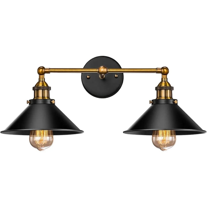 JOYINLED Industrial Chandelier Vintage Retro Black Pendant Light Shade Loft Iron Umbrella Kitchen Bar Hanging Ceiling Light