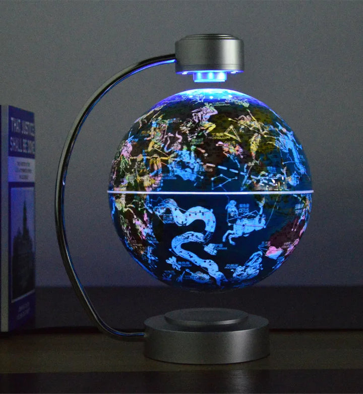 High-tech 8 Inch Magnetic Levitation Globe With LED Light Electronic Floating Globe