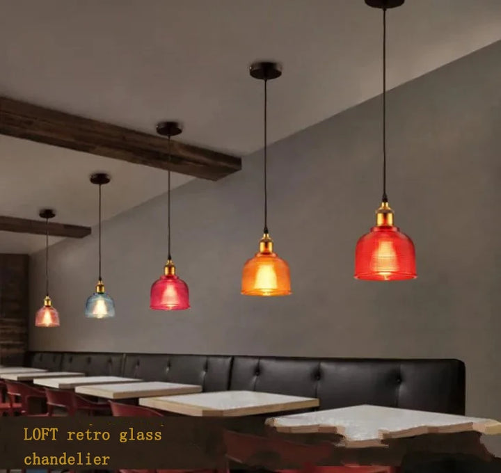 Stained glass Pendant Lights E27 holder Vintage Classic hanging lamp for Dining Room Bedroom Bedside Bar Cafe Luminaire Decor