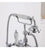 Bathtub Faucet Set Floor Decked Bathroom Classical Top High Quality Gold American Style Ceramic Handle Shower Faucet