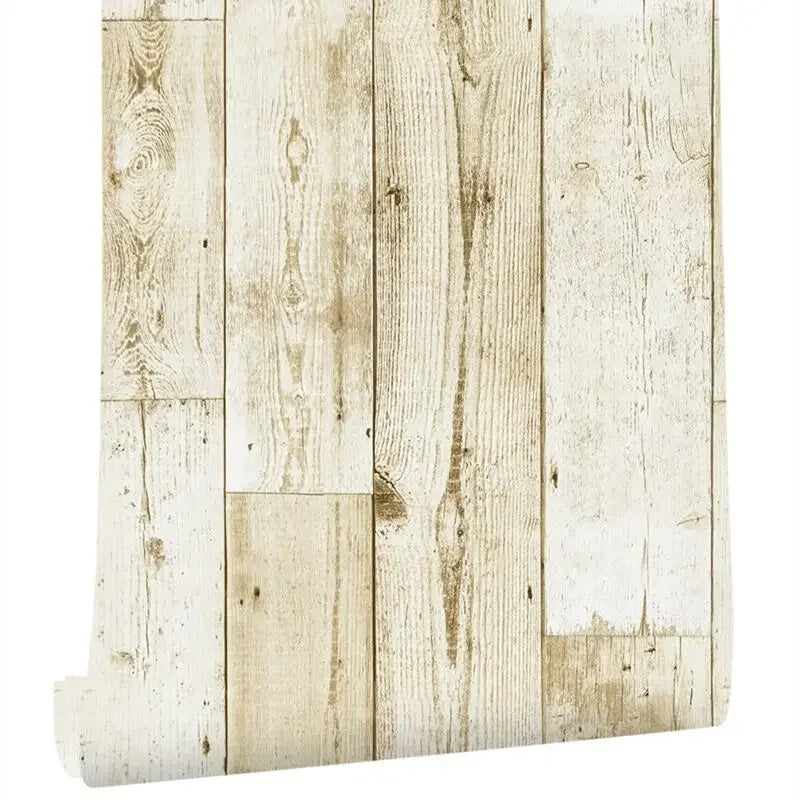 Self Adhesive Vintage Wood Grain Wallpapers Roll PVC Retro Contact Paper for Walls Desk Kitchen Cabinets Countertops Waterproof