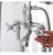 Bathroom Bathtub Faucet Set Floor Decked Gold Total Brass Classical American Style Shower Faucet Set Top High Quality