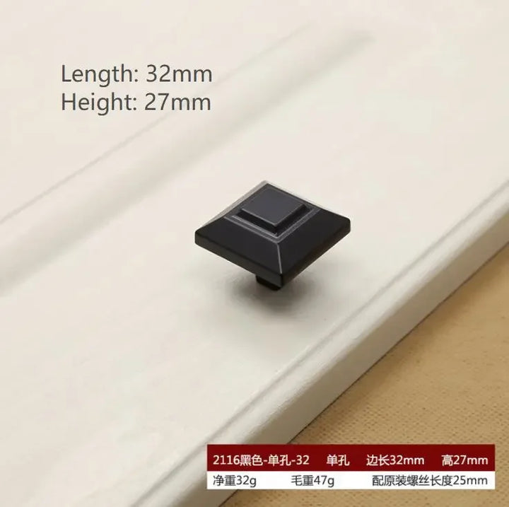 American Style Piano Black Hardware Cabinet Knob Handle European Style Garden Cabinet handle  Cabinet Knob Door Pull