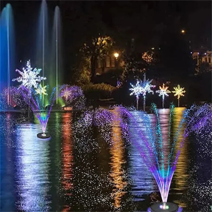 Waterproof Solar Fountain Pump Energy-saving Plants Watering Colorful Bird Bath Solar Fountain Outdoor Garden Pool