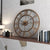 Modern 3D Large Wall Clocks Roman Numerals Retro Round Metal Iron Accurate Silent Nordic Hanging Ornament Living Room Decoration