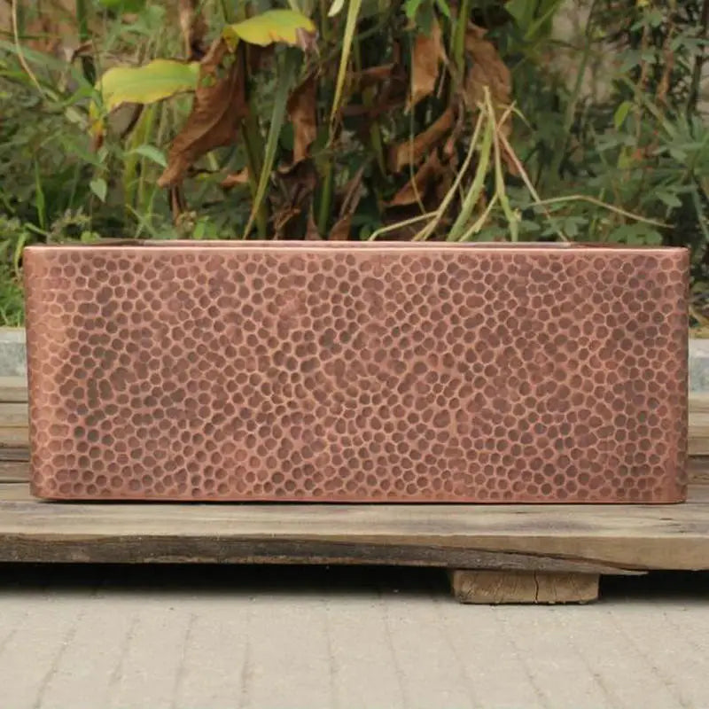 40x40x15cm Honeycomb Design Copper Single Bowl Drop-In Bar Sink Kitchen Sink