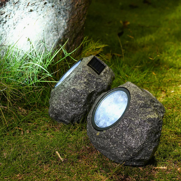 Courtyard Landscape Spotlight Outdoor Lighting Courtyard Imitation Stone Landscape Lamp Waterproof Resin Rock Stone Solar Lam