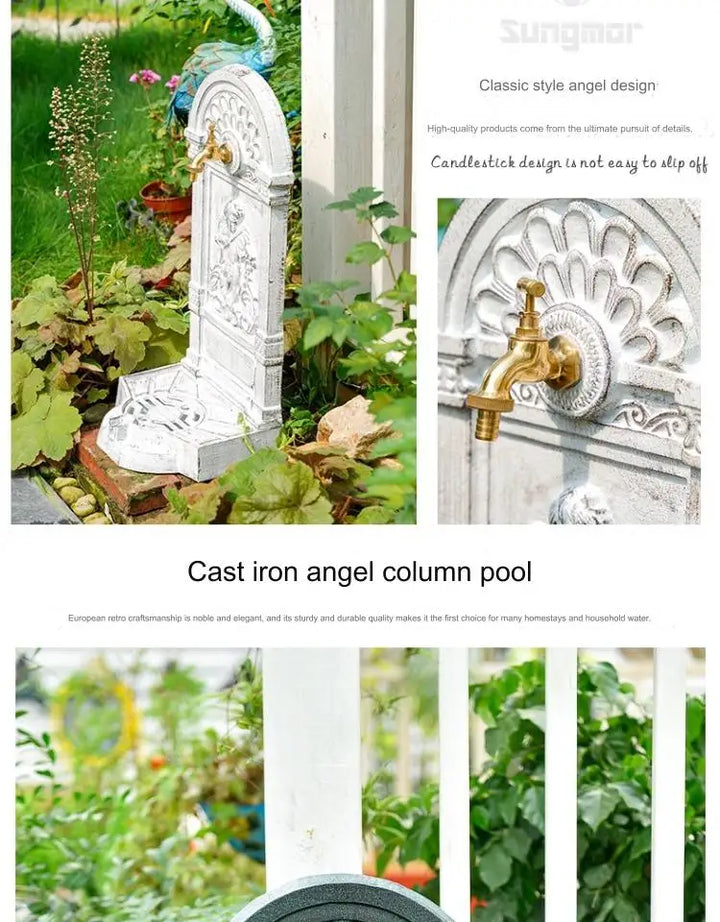 Cast iron sink garden courtyard wash basin pool decoration
