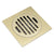 Brass Matte Black Square Style rolse gold Floor Drainer gold Waste drain Bathroom brushed nickel Shower Drain DR087
