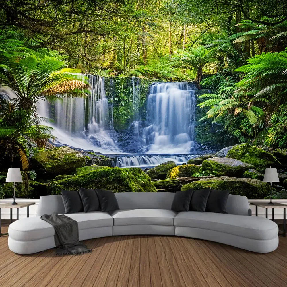 Beautiful Natural Forest Printed Large Wall Tapestry Hanging Bohemian Wall Tapestries Mandala Wall Art Decor