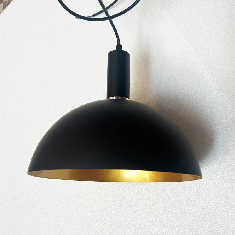 GEW Nordic Retro Industrial Black Ceiling Pendant Lamp E27 Restaurant Dining Table Bar Decorative Pendant Lighting Fixture
