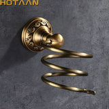 Solid Anti-Rust Aluminium Made Wall Mounted Hair Dryer Rack Holder Stand Rack Shelf For Bathroom Accessories