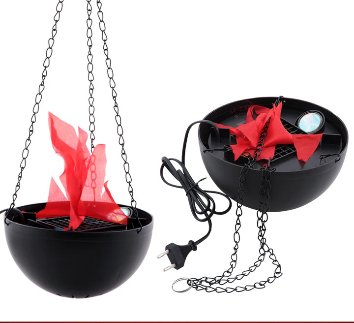 Halloween decoration electronic LED flame lamp fake fire burning prop haunted house bar store home party decoration lighting