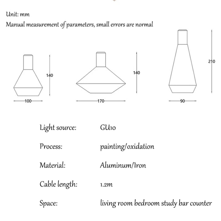 Nordic Black White Pendant Lights Lamp Chevet Hanglamp Salon Plafond Chandeliers