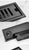 Black Floor Drain 304 Stainless Steel Shower Drain Long Strip Odor Proof Bathroom Floor Drainage Large Displacement