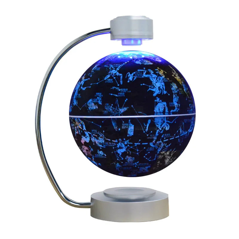 High-tech 8 Inch Magnetic Levitation Globe With LED Light Electronic Floating Globe