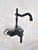 Black Oil Rubbed Bronze Bathroom Kitchen Sink Faucet Mixer Tap Swivel Spout Wall Mounted Single Handle mnf841