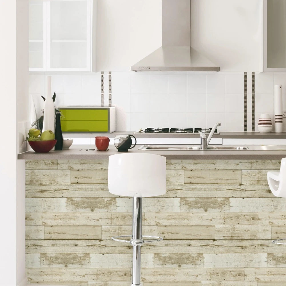 Self Adhesive Vintage Wood Grain Wallpapers Roll PVC Retro Contact Paper for Walls Desk Kitchen Cabinets Countertops Waterproof
