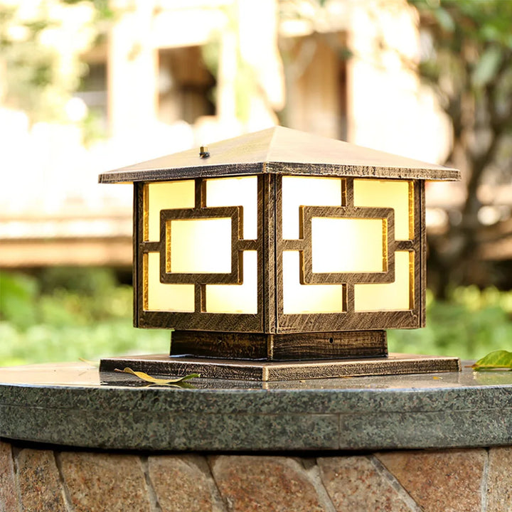 Outdoor Garden Pillar Lamp European Style Decor Courtyard Light Antique Waterproof Door Post Lamp Rainproof Fence Pillar Light