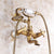 Antique Luxury Bathroom Shower Faucet Copper Black Bathtub Faucet Shower Set Wall Mounted 2 Handles Shower