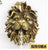Fountain nozzle head wall mounted lion head resin handicraft home decoration landscape water dispenser pool outdoor sculpture