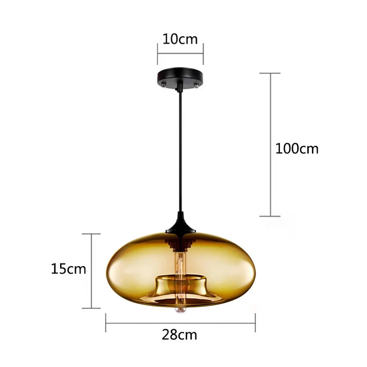 Modern Glass Colorful Pendant Lights Indoor Pendant Lamps