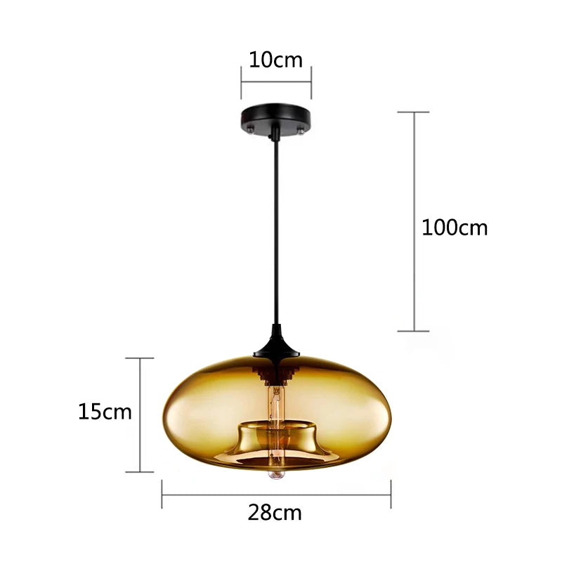 Modern Glass Colorful Pendant Lights Indoor Pendant Lamps