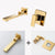 BAKALA Wash Basin Bathroom Faucet Hot And Cold Water Wall Mount Mixer Sink Tap Swivel Spout