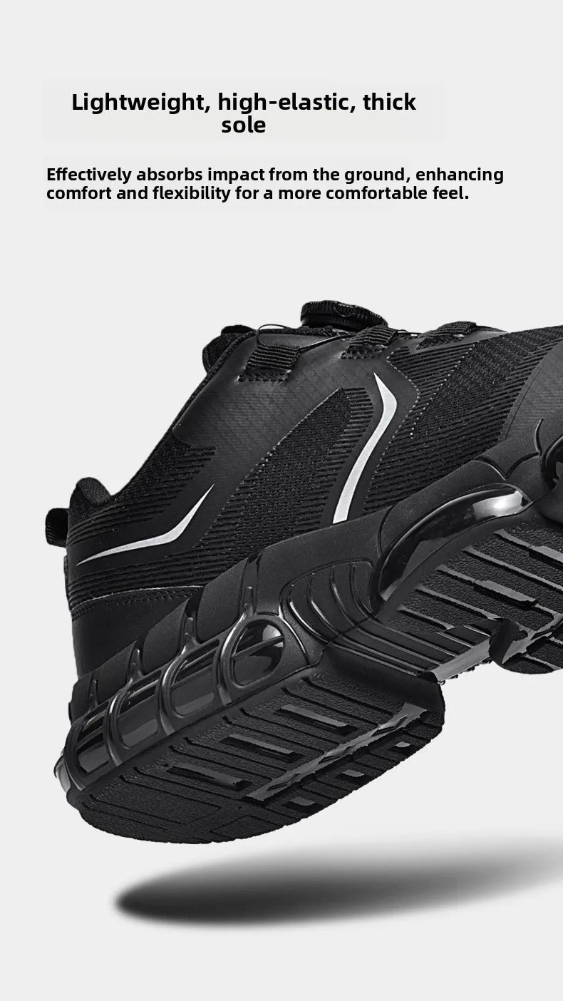 Trendy Steel Toe Shoes Men's Women's Extra Large Size Labor Protection Shoes Anti-impact Lightweight Thick Bottom