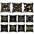 1pcs/set Christmas Black Gold Cushion Cover Merry Christmas Decorations for Home