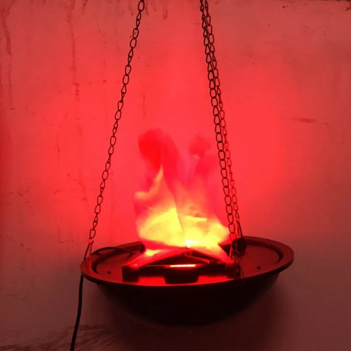 Halloween decoration electronic LED flame lamp fake fire burning prop haunted house bar store home party decoration lighting