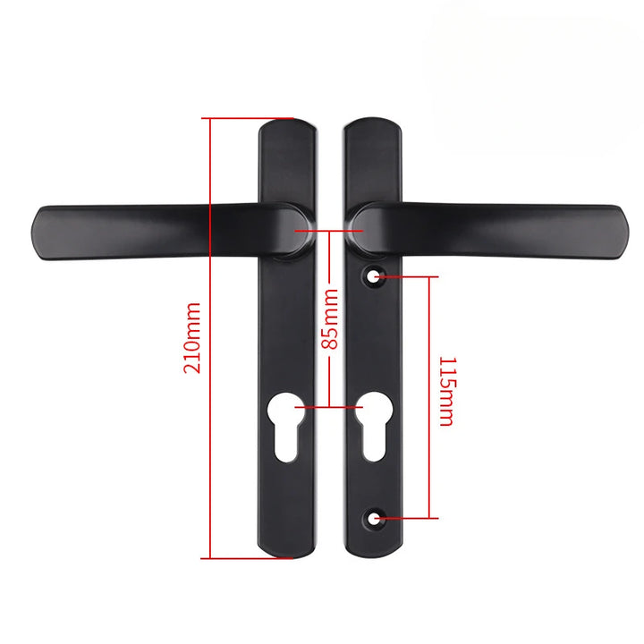 Broken Bridge Aluminum Alloy Door Lock, Swing Door, Plug-in Multi-point Handle Lock
