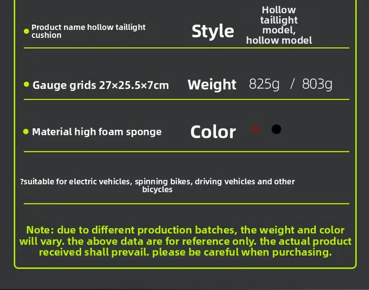 Bicycle Seats for Comfort Men  Women Oversized & Extra Soft Padded Bike Seat Cushion Comfortable Large Bike Saddle Mountain