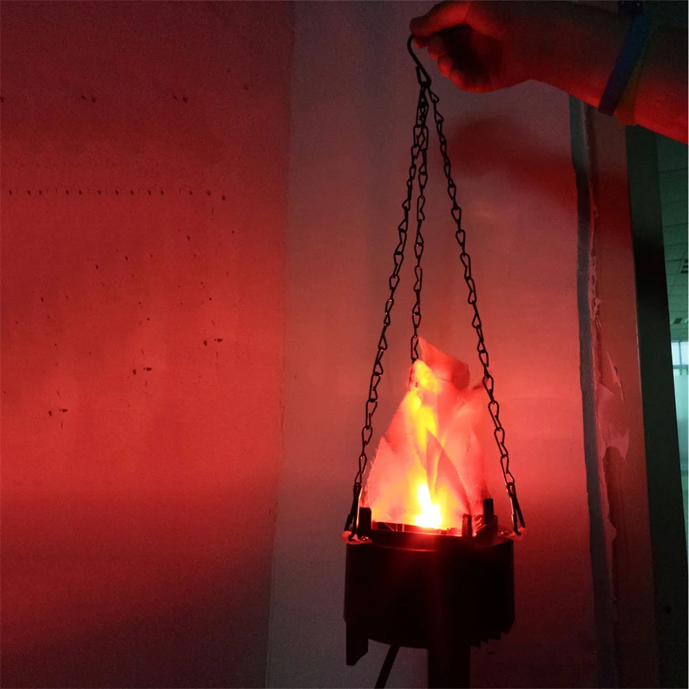 Led Fake Flame Lamp Mini 3D Flickering Fire Flame Light Electronic Night Light EU/US/UK/AU Plug  Indoor Decoration for Halloween