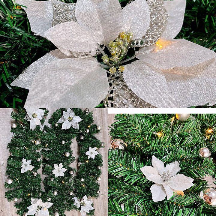 2.7M Luxury Christmas Decorations Garland Decoration Rattan with Lights