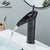 Antique Brass Basin Faucet Waterfall Bathroom Faucet Single Handle Basin Mixer Tap Deck Mounted One Hole Bronze Black Tap