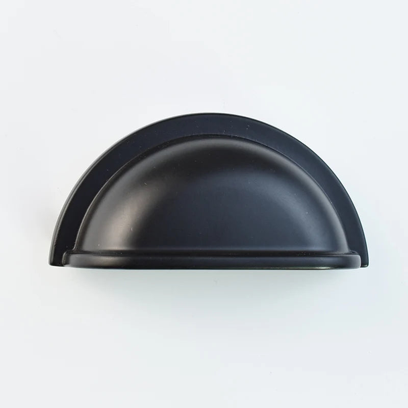 TENCHTWO Retro Kitchen Furniture Handle Black Silver Shell Drawer Door Knobs Wardrobe Cupboard Closet Shoe Cabinet Knob And Pull