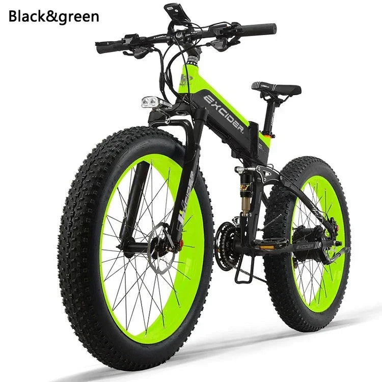 Adult Electric Bicycle EXCIDERXT750 1000w motor 26inchThickTire ebike 48v 17.5ah Lithium Battery Mountain Off road electric bike