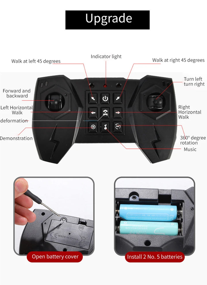 4WD stunt remote control car LED lights watch induction twist music 360° rotation off-road climbing children's toys Holiday gift