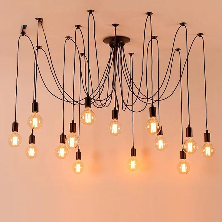 LOFT Office Retro Industrial Wind Chandelier Clothing Store Creative 6 First Sky Girl Scatter Chandelier